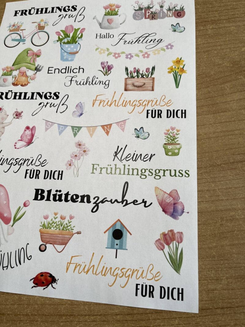 Kerzentattoo Frühling bunt – Bild 2