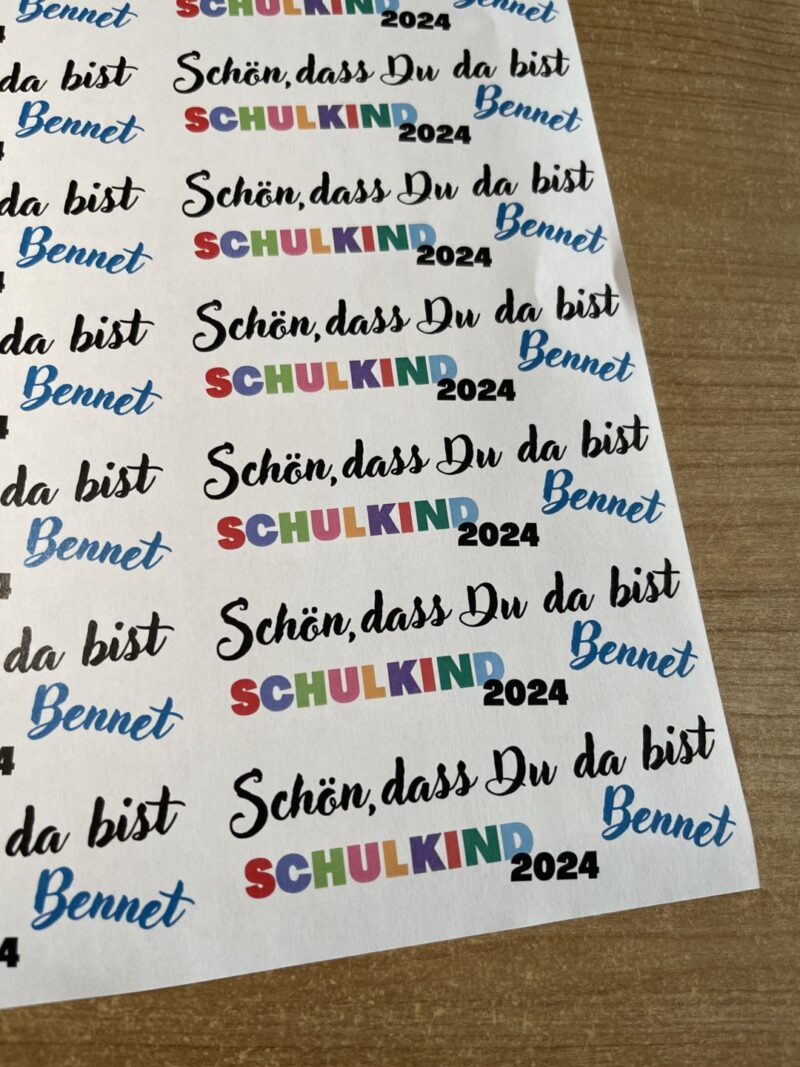 Kerzentattoo Schulkind Personalisiert Gastgeschenk – Bild 3