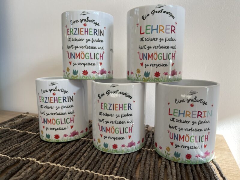 Tasse Abschied Lehrer/ Lehrerin – Bild 2