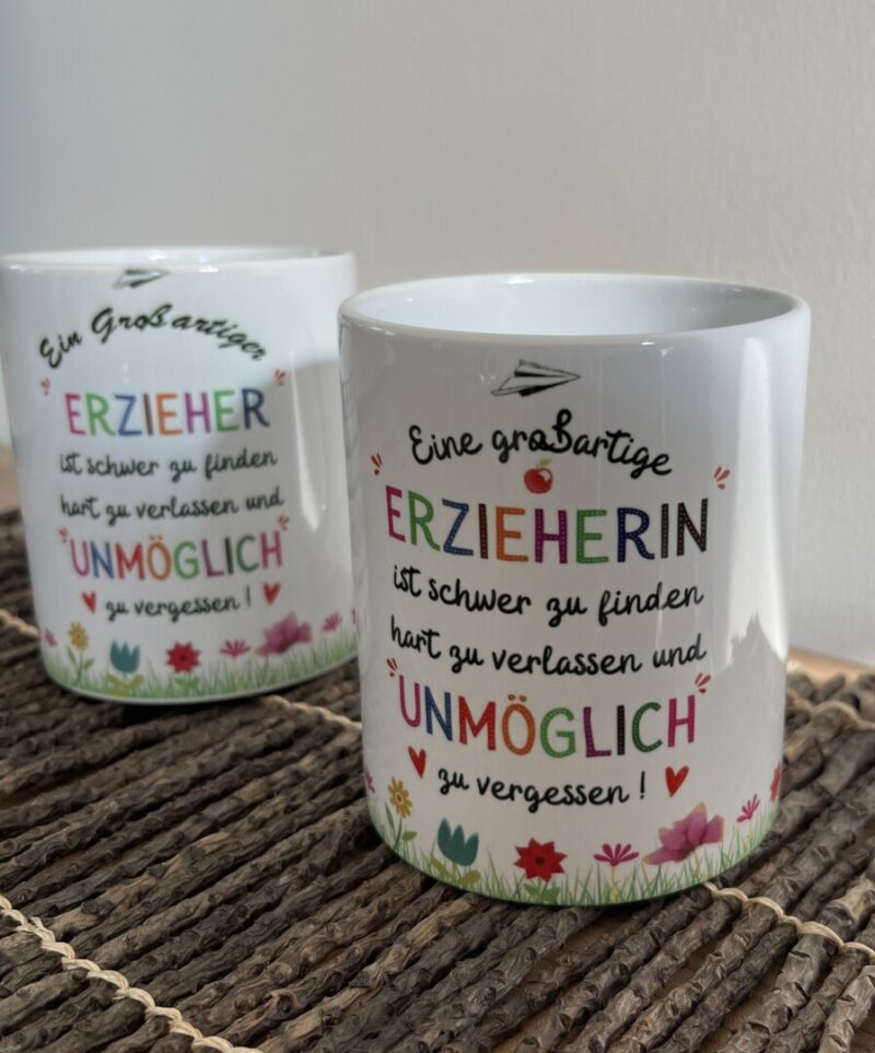 Tasse Abschied Erzieher/in