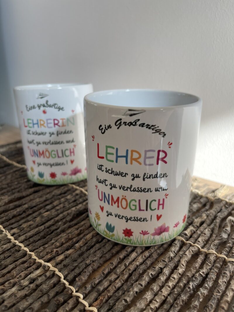 Tasse Abschied Lehrer/ Lehrerin – Bild 3