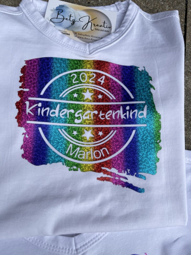 T-Shirt Kindergartenkind 2024 mit Namen