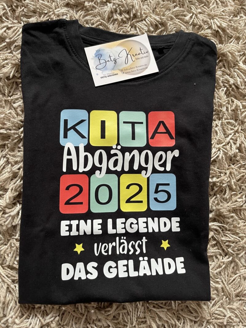 Kita Abgänger 2025 Shirt Personalisierung möglich