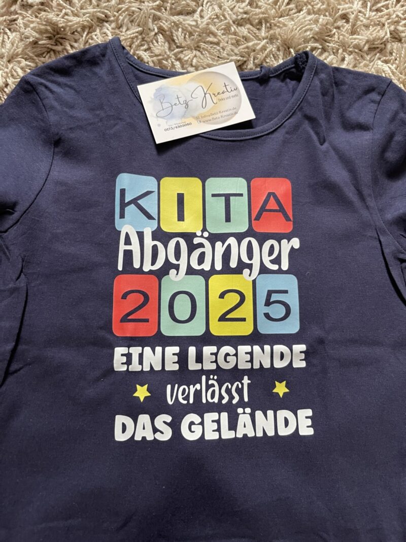 Kita Abgänger 2025 Shirt Personalisierung möglich – Bild 2