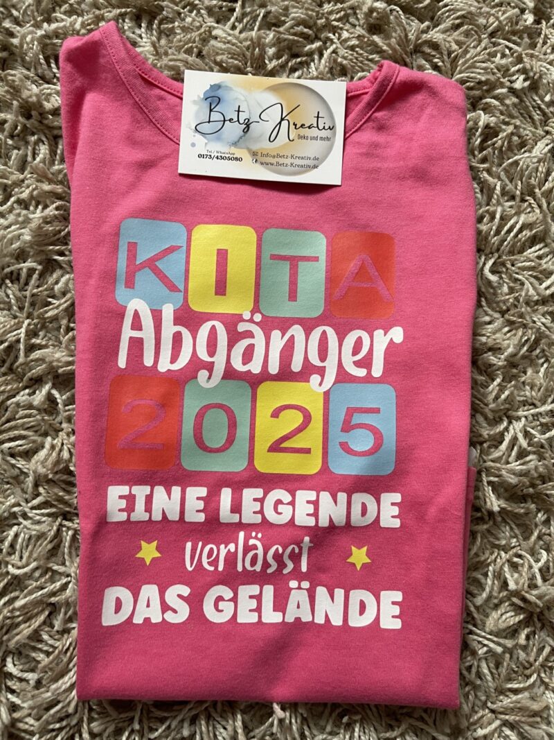 Kita Abgänger 2025 Shirt Personalisierung möglich – Bild 4