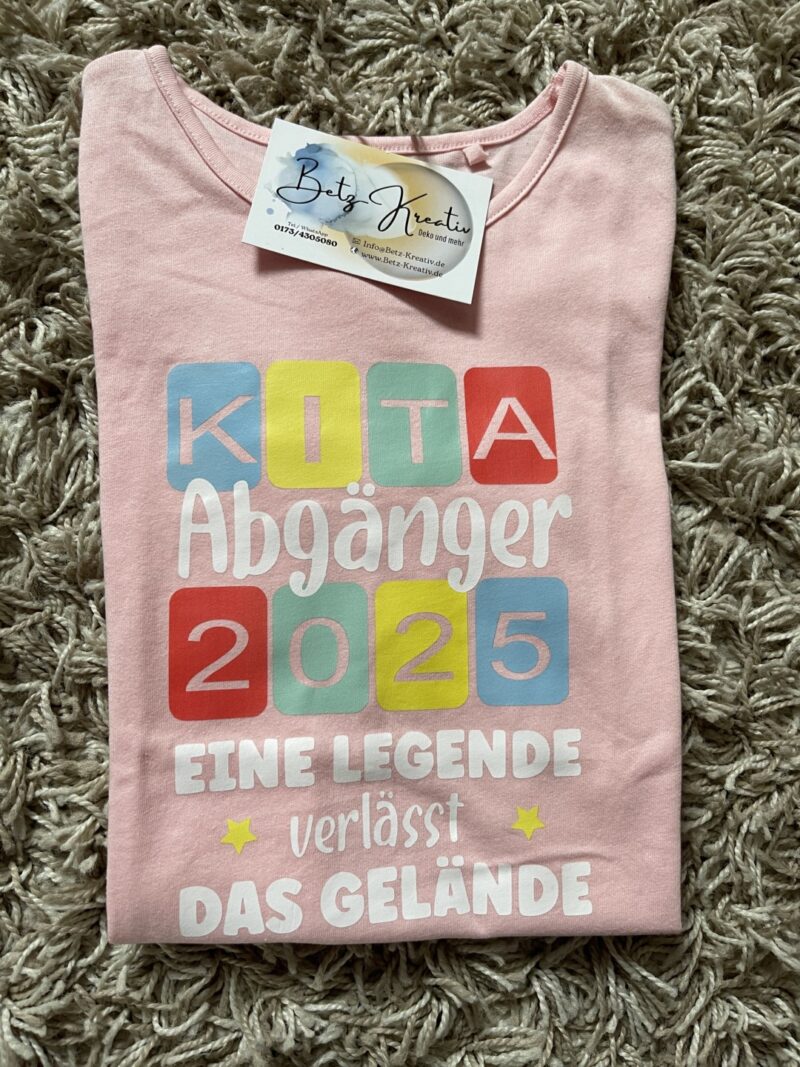 Kita Abgänger 2025 Shirt Personalisierung möglich – Bild 3