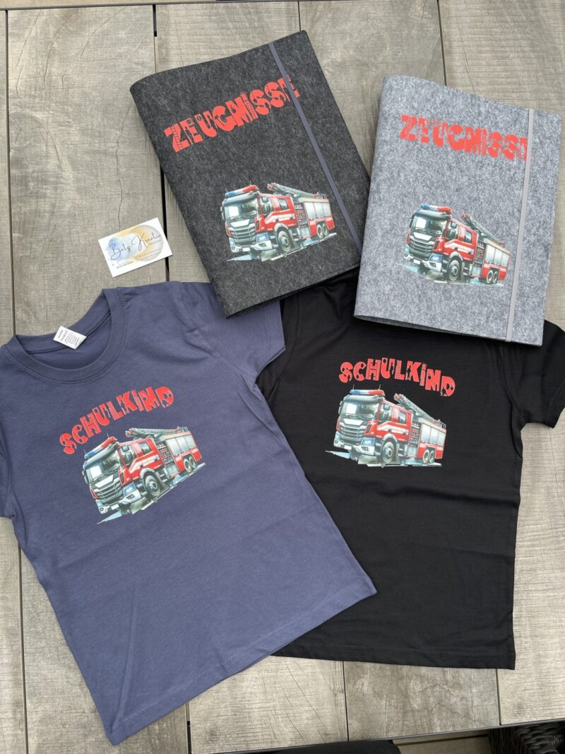Schulkind Feuerwehr Shirt – Bild 4