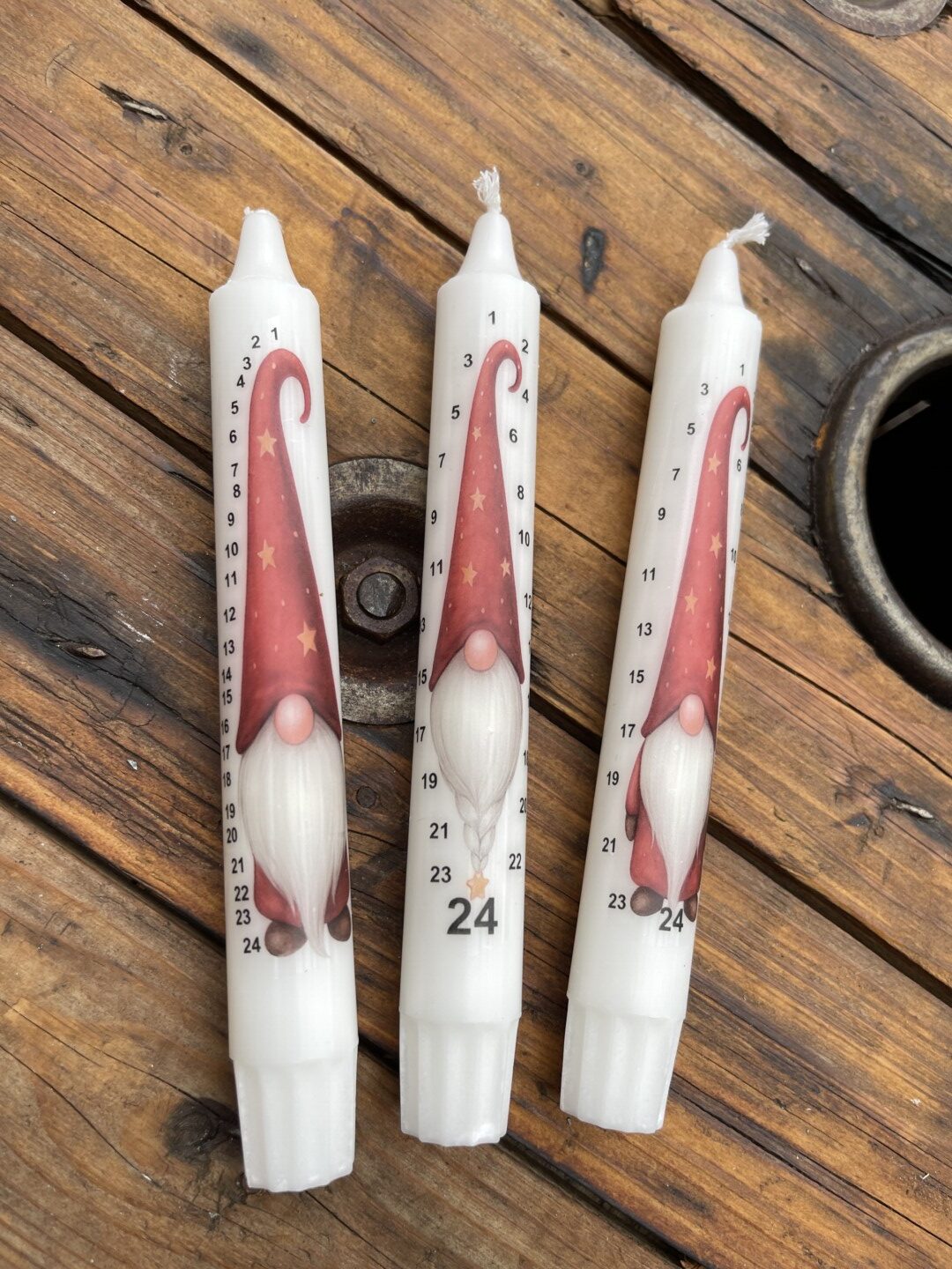 Kerzentattoo Adventskalender-Weihnachtsmann – Bild 4