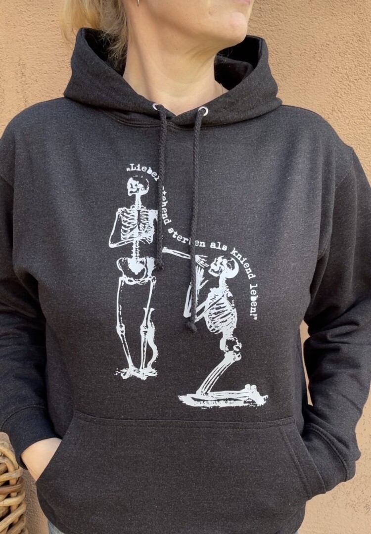 Hoodie Lieber stehend sterben ......